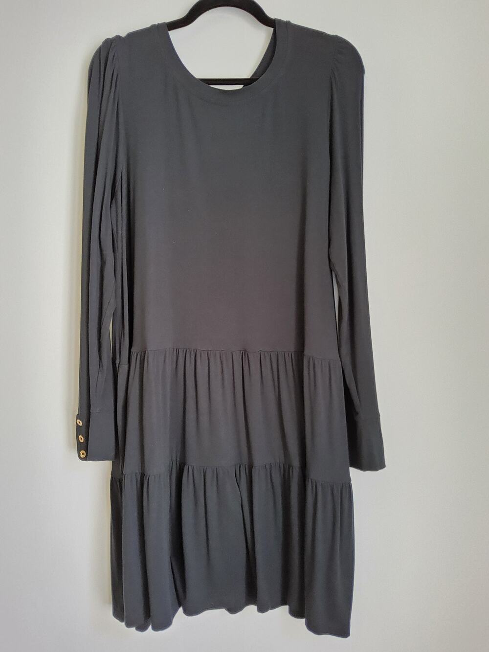 Lilly Pulitzer Tiered Black Dress XL